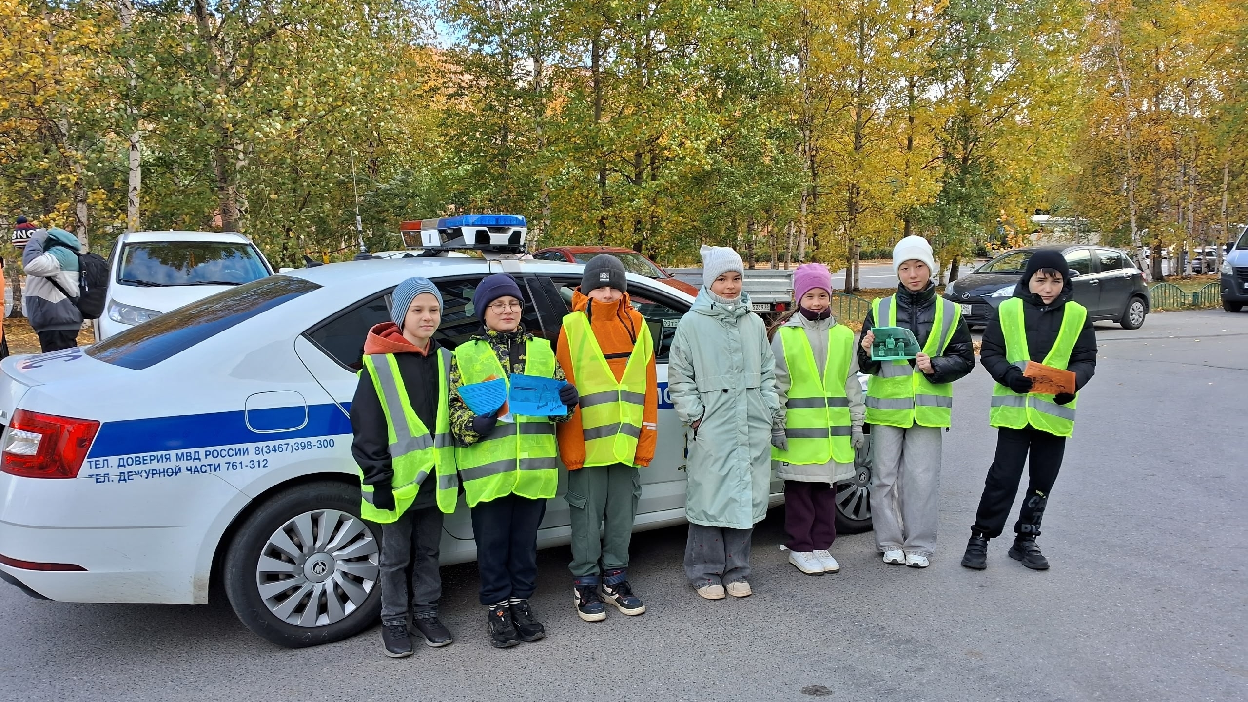 Отряд ЮИД «Перекрёсток» принял участие в Едином дне патрулирования!